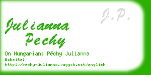 julianna pechy business card