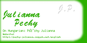 julianna pechy business card